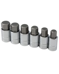 TIT16156 image(1) - TITAN 6-PC 1/2" DR SAE LARGE HEX BIT