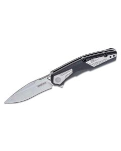 KER1390 image(0) - Kershaw Tremolo Assisted Open Liner Lock Clip Point Blade EDC Folding Pocket Knife - Silver/Black