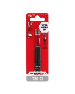 Milwaukee Tool SHOCKWAVE Impact Duty 3-1/2" T20 Bit 2PK