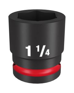 MLW49-66-6311 image(0) - Milwaukee Tool SHOCKWAVE Impact Duty  3/4"Drive 1-1/4" Standard 6 Point Socket