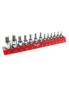 TIT85530 image(0) - Titan 13 pc. SAE HEX Bit Socket Set