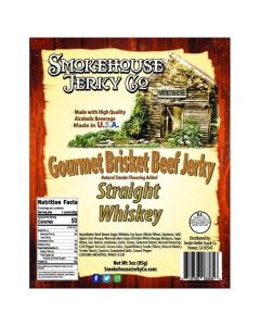 THS619793-183656 image(0) - Smokehouse Jerky Straight Whiskey Beef Jerky 3  Ounce - Beef Jerky