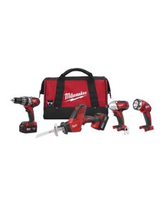 MLW2695-24 image(0) - Milwaukee Tool M18 Cordless LITHIUM-ION 4-Tool Combo Kit