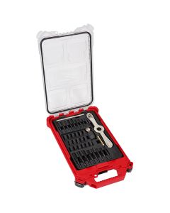 MLW49-22-5603 image(0) - Milwaukee Tool 38PC Metric Tap & Die PACKOUT Set w/ Hex-LOK 2-in-1 Handle