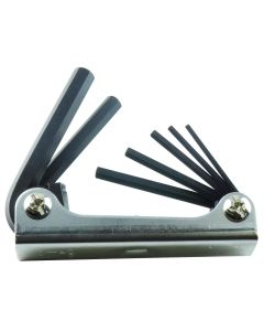 KTI71475 image(1) - K Tool International 7-Piece Folding Metric Hex Bit Set