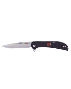 SUNAMK4126 image(0) - SUNEX Knife UTAS CBB 8Cr 56HRC Satin 4in Trad GlNylon Black