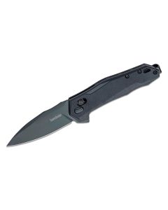 KER2041 image(0) - Kershaw Monitor Manual Open DuraLock Spear Point Blade EDC Folding Pocket Knife - Black