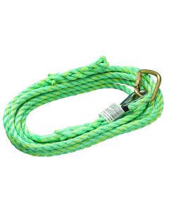 PeakWorks PeakWorks - Premium Vertical Lifeline - Carabiner & Back Splice - 200' (61 m)