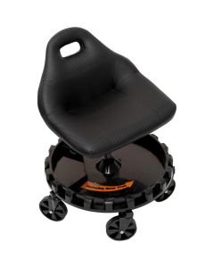 TRX2-702 image(0) - Traxion 2-702 ProGear Mobile Rolling Gear Race Seat with Tray and Five All Terrain Casters - Black