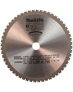 MAKA-90691 image(0) - Makita 6 1/4" 56T Carbide Tipped Saw Blade, Ferrous Metal, Thin Gauge