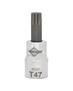 MAY16221 image(0) - Mayhew Mayhew T47 Torx&reg; Short Insert Socket Bit, 3/8-Inch Drive