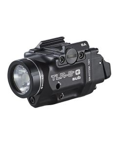 STL69439 image(0) - Streamlight TLR-8 sub Rail Mounted Tactical Light with Green Laser for SIG SAUER P365 and P365 XL Handguns, Black