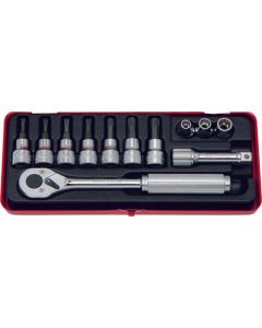 KKN3244 image(0) - Ko-ken USA 3244 3/8 Sq. Dr. 12 Piece TORX&Acirc;&reg; Socket set