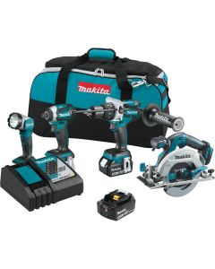 MAKXT449T image(0) - Makita 18V LXT Lithium-Ion Cordless 4 Pc. Combo Kit