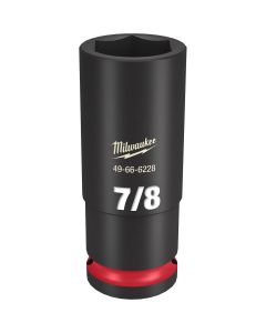 MLW49-66-6228 image(0) - Milwaukee Tool SHOCKWAVE Impact Duty  1/2"Drive 7/8" Deep 6 Point Socket