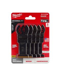 MLW49-10-9124 image(0) - Milwaukee Tool Milwaukee OPEN-LOK 5PC Oscillating Blade Set