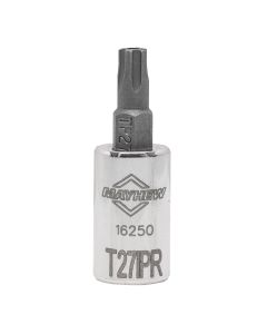 MAY16250 image(0) - Mayhew Mayhew T27IPR Tamper Torx Plus&reg; Short Insert Socket Bit, 1/4-Inch Drive