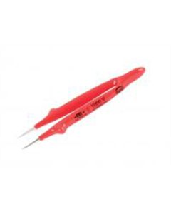 WIH75205 image(0) - Wiha Tools Insul. Tweezers Serrated, Straight Fine 130mm Oal (5")