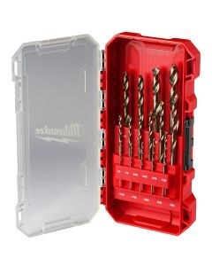 MLW48-89-2370 image(0) - Milwaukee Tool RED HELIX Cobalt Drill Bit Set &hyphen; 15PC