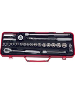 KKN3275 image(0) - Ko-ken USA 3275 25 Piece 3/8 Sq. Dr.  6 and 12 point Automotive Socket Set