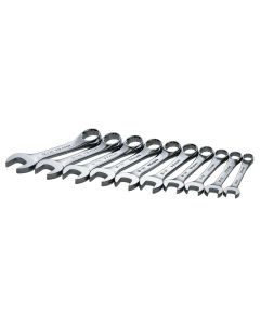 SKT86240 image(0) - S K Hand Tools 10PC STUBBY METRIC WRENCH SET 10MM-19MM