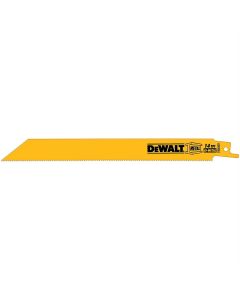 DWTDW4809 image(1) - DeWalt RECIP SAW BLADE 8" 14TPI 5 PK XXX