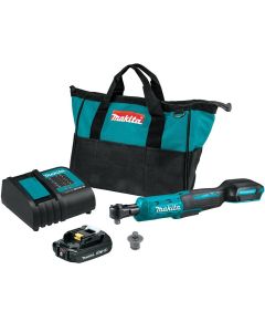 MAKXRW01SR1 image(0) - 18V Lithium-Ion Cordless 3/8" / 1/4" Sq. Drive Ratchet Kit (2.0Ah)