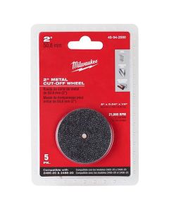 MLW49-94-2000 image(1) - Milwaukee Tool 2" Metal Cut Off Wheel 5 PACK