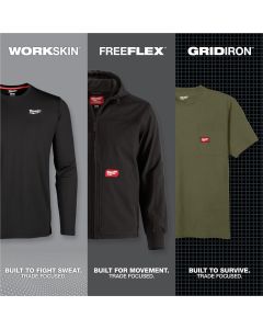 MLW605G-L image(9) - Milwaukee Tool GRIDIRON Pocket T-Shirt - Short Sleeve Gray L