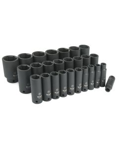 TITAN 26-PC 1/2" DR METRIC DEEP IMPA