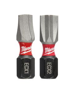 MLW48-32-4440 image(0) - Milwaukee Tool SHOCKWAVE 1" 2PC Impact ECXCombo Kit