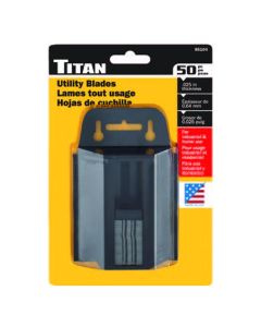 TIT85104 image(2) - Titan 50 Piece Heavy-Duty Utility Knife Blades in Dispenser