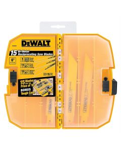 DWTDW4890 image(0) - DeWalt 15pc Recip Saw Blades