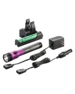 STL75492 image(2) - Streamlight Stinger DS LED HL High Lumen Rechargeable Flashlight with Dual Switches - Purple