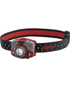 COS20618 image(1) - COAST Products FL75R Rechargeable Headlamp red body in gift box