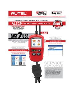 AULAL329 image(10) - Autel AutoLINK AL329 : AL329 Easy-to-Use Handheld OBDII Code Reader