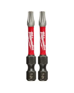 Milwaukee Tool SHOCKWAVE 2" Impact Torx T25 Power Bits (2PK)