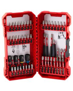 MLW48-32-4010 image(0) - Milwaukee Tool SHOCKWAVE Impact Duty Driver Bit Set - 54PC