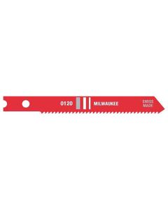 Milwaukee Tool 2-3/4" METAL CUTTING JIG SAW BLADES, 18 TPI, HIGH SPEED STEEL, U-SHANK, (5-PK)