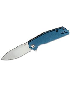 KER2036 image(0) - Kershaw Lucid Assisted Open Frame Lock Clip Point Blade EDC Folding Pocket Knife - Blue