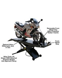 ATEHT-CYCLELIFT image(3) - Atlas Automotive Equipment Atlas Equipment Cyclelift Air Operated 1,000 lb. Capacity Motorcycle Lift (WILL CALL)