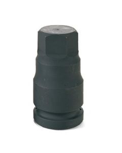 Grey Pneumatic 1" Drive x 30mm Hex Driver