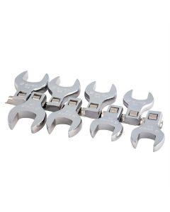 SUN9730A image(0) - Sunex 8 Pc. 1/2" Dr. Jumbo Metric Crowfoot Wrench Set