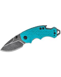 KER8700TEALBW image(0) - Kershaw Shuffle Multifunction Manual Open Inset Liner Lock Drop Point Blade EDC Folding Pocket Knife with BlackWash Finish - Teal