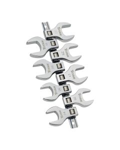 TIT17678 image(0) - Titan 8 Piece 1/2 Inch Drive Metric Jumbo Crowfoot Wrench Set