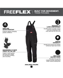 MLW262B-LS image(1) - Milwaukee Tool FREEFLEX Insulated Bib Overalls