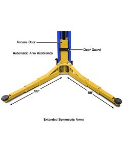 ATEAP-PVL12 image(6) -  Atlas Equipment Platinum PVL12 ALI Certified 12,000 lb. Capacity 2-Post Lift (WILL CALL)