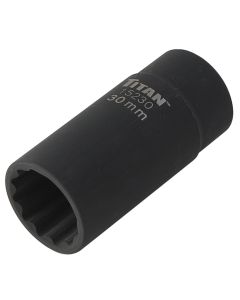 TIT15230 image(0) - TITAN 1/2" DR 12 POINT AXLE NUT SOCKET,