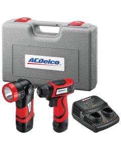 ACDARD847L image(0) - ACDelco Li-ion 8V 2-in-1 Driver / Light Combo Kit w/VSR