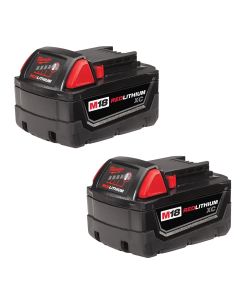 MLW48-11-1822 image(0) - Milwaukee Tool 2-PK OF M18 REDLITH XC3.0 BATT, 3.0-AMP HOUR - 54 WATT/HR BATT